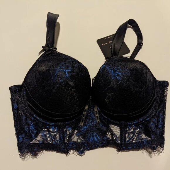 Rare Honey Birdette Madame Sapphire Bra 34D - Picture 3 of 4